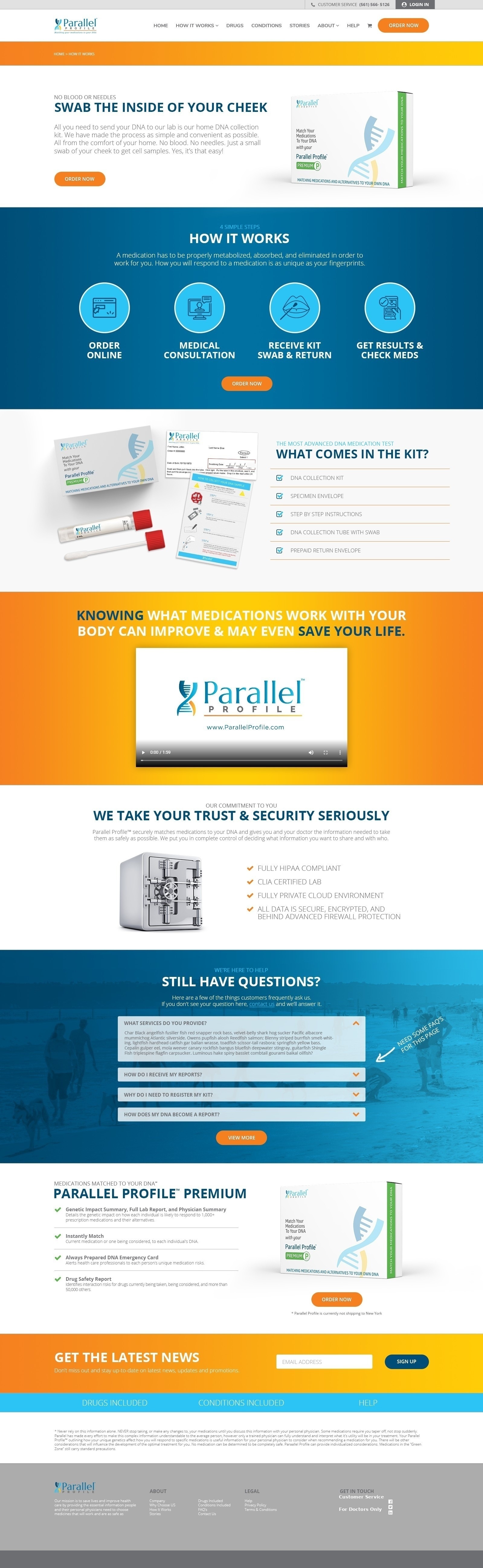 Parallel Profile How It Works page design